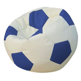 Кресло-мешок Мяч бело-синий