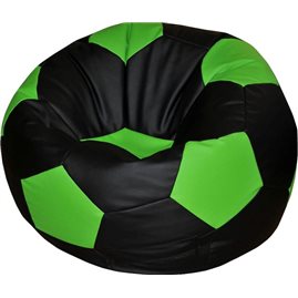 Кресло-мешок "Мяч Стандарт" черно-салатовый