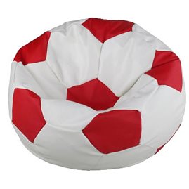Кресло-мешок Мяч Стандарт красно-белое