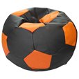 Кресло-мешок Мяч Стандарт черно-оранжевое