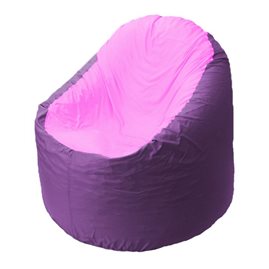Кресло-мешок Bravo сиреневое, сидушка розовая