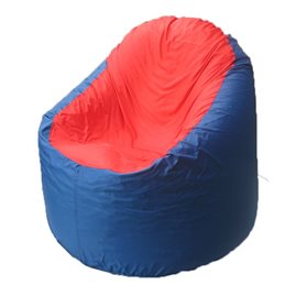 Кресло-мешок Bravo синее, сидушка красная