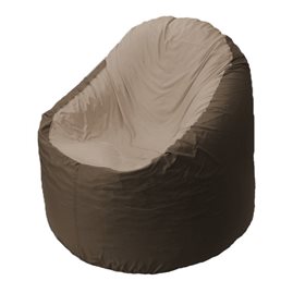 Кресло-мешок Bravo коричневое, сидушка темно-бежевая