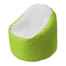 Кресло-мешок Bravo салатовое, сидушка белая