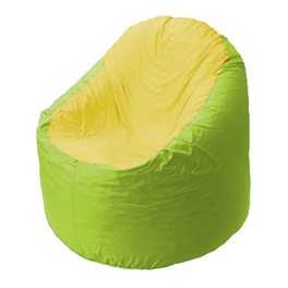 Кресло-мешок Bravo салатовое, сидушка желтая