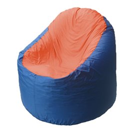 Кресло-мешок Bravo синее, сидушка оранжевая