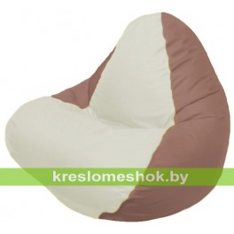 Кресло-мешок RELAX коричневое, сидушка белая
