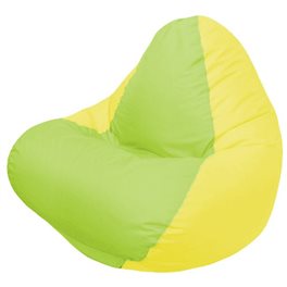 Кресло-мешок RELAX жёлтое , сидушка сатовая