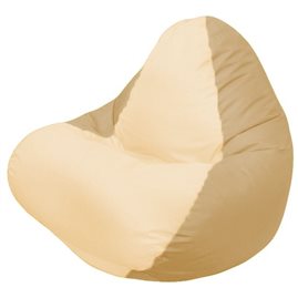 Кресло-мешок RELAX коричневое , сидушка светло - бежевая