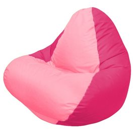 Кресло-мешок RELAX малиновое, сидушка розовая