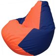 Кресло-мешок Груша Макси оранжево-синее