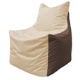 Кресло-мешок Фокс Ф 21-146 (слоновая кость - коричневый)