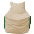Кресло-мешок Фокс Ф 21-147 (слоновая кость - зелёный)