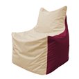 Кресло-мешок Фокс Ф 21-150 (слоновая кость - бордовый)
