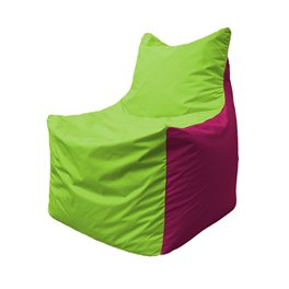 Кресло-мешок Фокс Ф 21-154 (салатовый - малиновый)