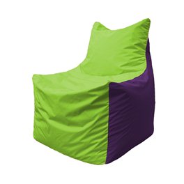 Кресло-мешок Фокс Ф 21-155 (салатовый - фиолетовый)