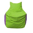 Кресло-мешок Фокс Ф 21-158 (салатовый - фиолетовый)