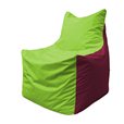 Кресло-мешок Фокс Ф 21-169 (салатовый - бордовый)