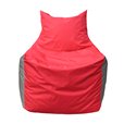 Кресло-мешок Фокс Ф 21-173 (красный - светло-серый)
