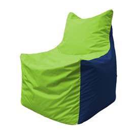 Кресло-мешок Фокс Ф 21-184 (салатовый - тёмно-синий)