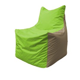 Кресло-мешок Фокс Ф 21-186 (салатовый - бежевый)