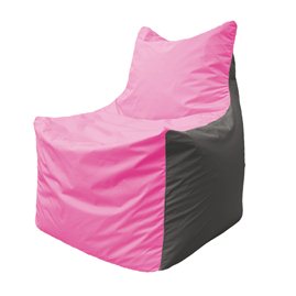 Кресло-мешок Фокс Ф 21-187 (розово-серый)