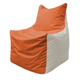 Кресло-мешок Фокс Ф 21-189 (оранжево-белый)