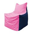 Кресло-мешок Фокс Ф 21-192 (розовый - тёмно-синий)