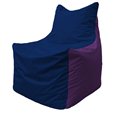 Кресло-мешок Фокс Ф 21-38 (тёмно-синий - фиолетовый)