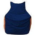 Кресло-мешок Фокс Ф 21-45 (тёмно-синий - оранжевый)