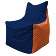Кресло-мешок Фокс Ф 21-45 (тёмно-синий - оранжевый)