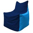 Кресло-мешок Фокс Ф 21-48 (тёмно-синий - голубой)