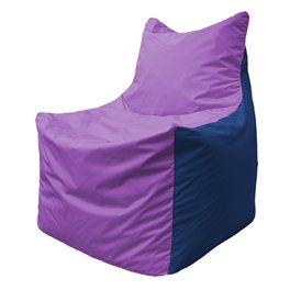 Кресло-мешок Фокс Ф 21-105 (сиреневый - тёмно-синий)