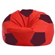 Бескаркасное кресло-мешок Мяч красно - бордовое 1.1-180