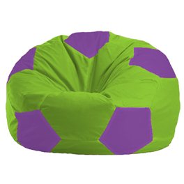 Кресло-мешок Мяч салатово - сиреневое 1.1-158