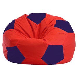 Кресло-мешок Мяч красно - тёмно-синее