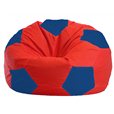 Бескаркасное кресло-мешок Мяч красно - синее 1.1-172