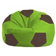 Бескаркасное кресло-мешок Мяч салатово - коричневое 1.1-165