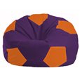 Кресло-мешок Мяч фиолетовый - оранжевый М 1.1-33