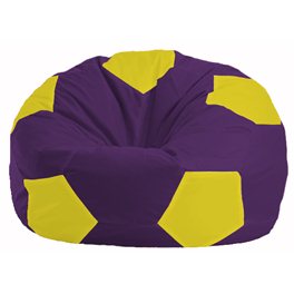 Кресло-мешок Мяч фиолетовый - жёлтый М 1.1-35