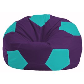 Кресло-мешок Мяч фиолетовый - бирюзовый М 1.1-75