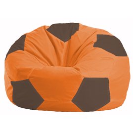 Кресло-мешок Мяч оранжевый- коричневый М 1.1-218