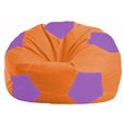 Кресло-мешок Мяч оранжевый - сиреневый М 1.1-206