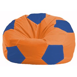 Кресло-мешок Мяч оранжевый - синий М 1.1-213