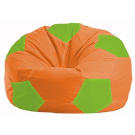 Кресло-мешок Мяч оранжевый - салатовый М 1.1-215