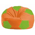 Кресло-мешок Мяч оранжевый - салатовый М 1.1-215