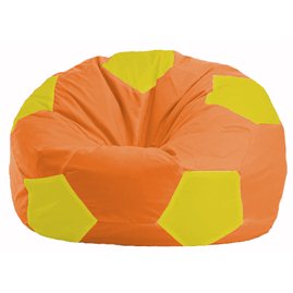 Кресло-мешок Мяч оранжевый - жёлтый М 1.1-219