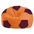 Кресло-мешок Мяч оранжевый - бордовый М 1.1-222