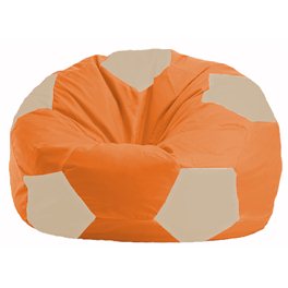 Кресло-мешок Мяч оранжевый - светло-бежевый М 1.1-207