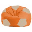Кресло-мешок Мяч оранжевый - светло-бежевый М 1.1-207